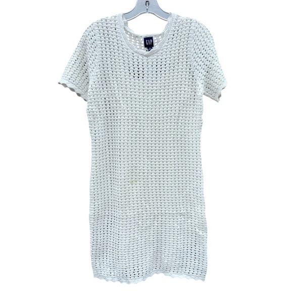 GAP Dresses & Skirts - NWT GAP Crochet Mini Off White Dress size‎ Small